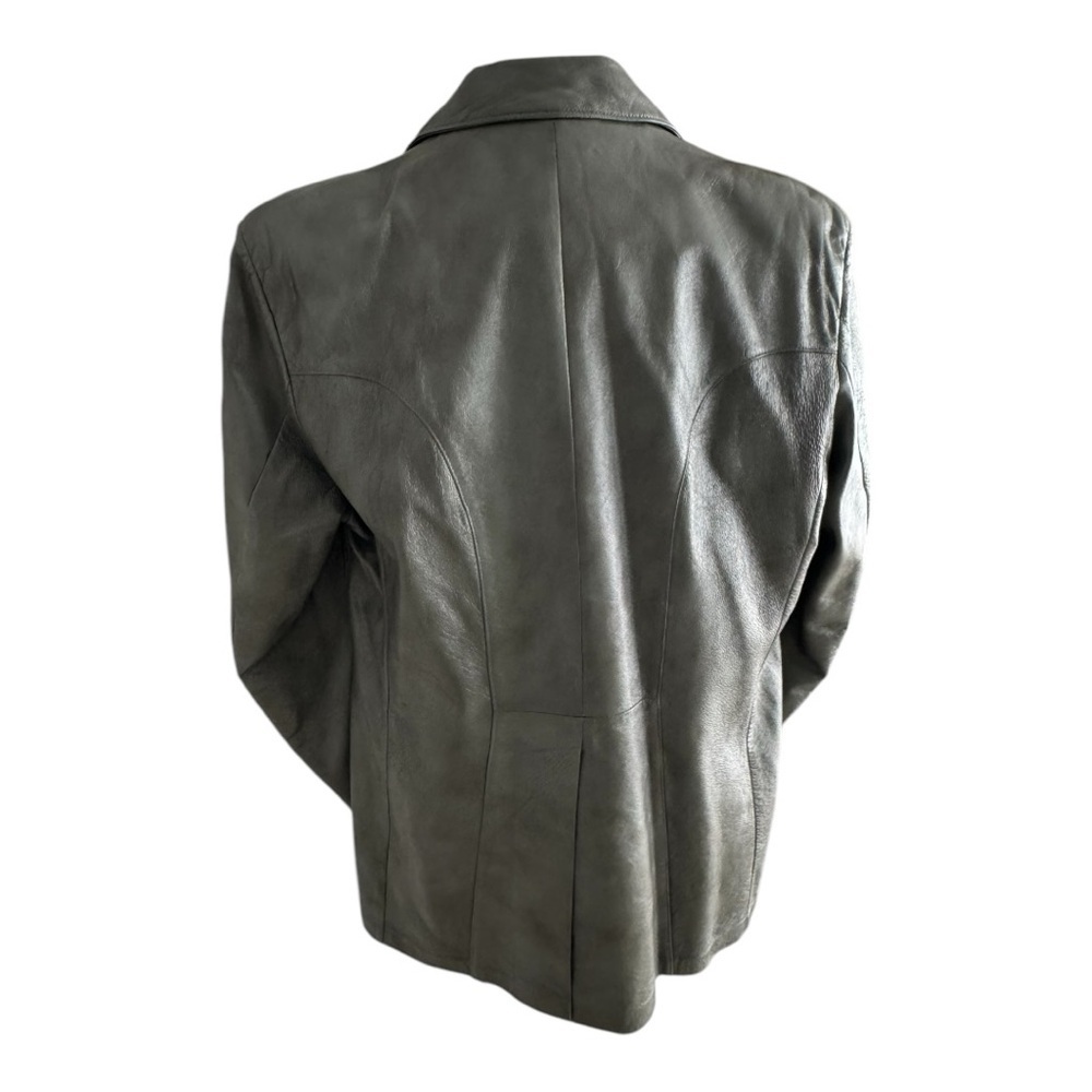 SCULLY Leather‎ Jacket Mens Size 42 Gray Vintage Pockets Western Rodeo Date - Picture 2 of 5